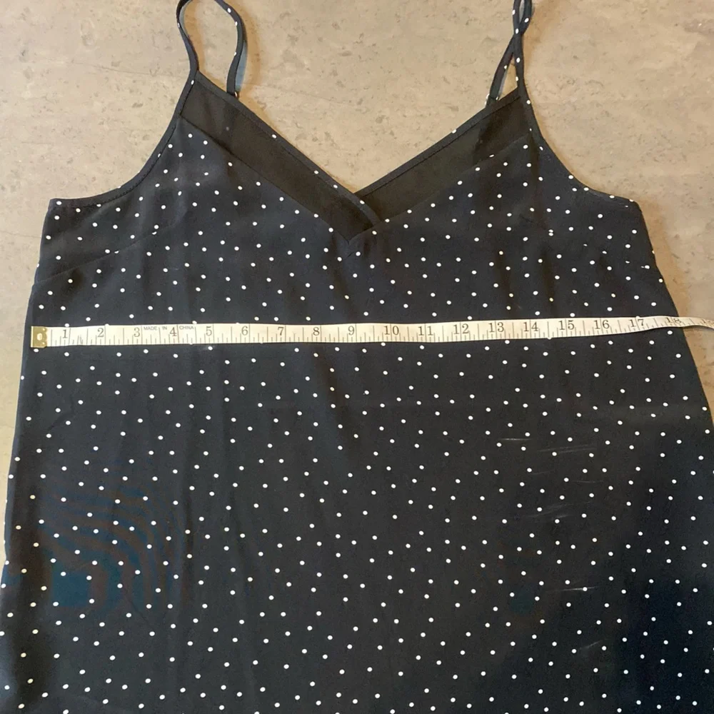 Naked Zebra Black Camisole with White Dots - Picture 4 of 6